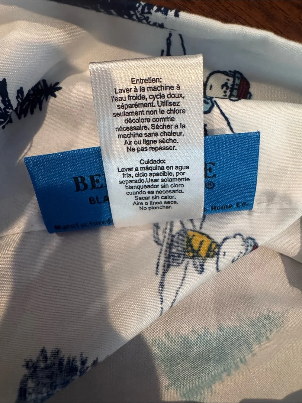 {Berkshire} Blanket Peanuts Snoopy Winter Skiing Full Sheet Set